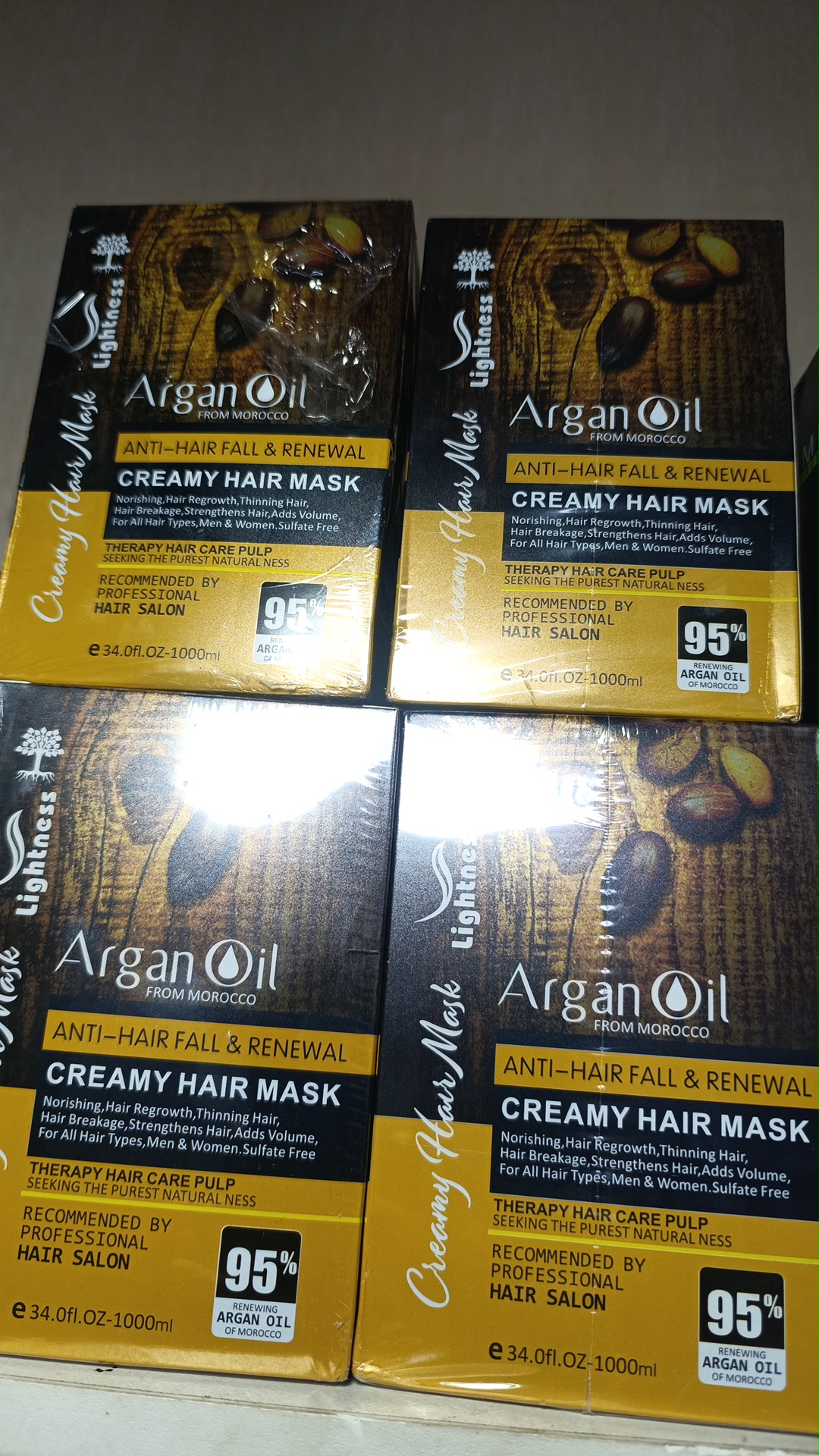 ماسک مو ارگان لایتنس hair mask laightenes argon oil