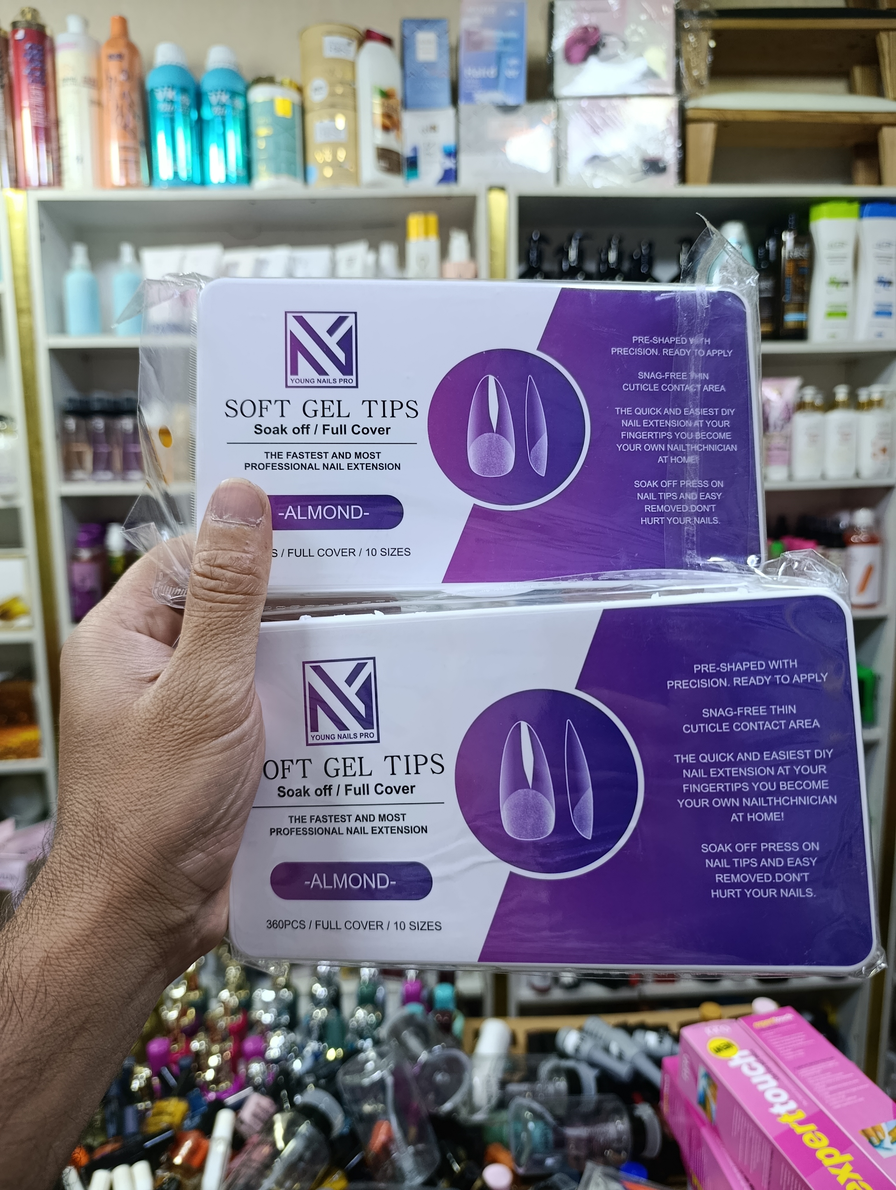 ژل تیپس رینگ 500عددی